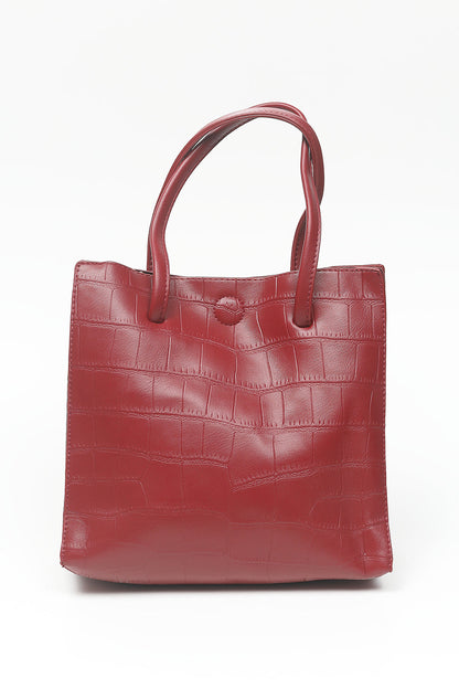 Nishat Linen - Wine Red Hand Bag-556682122-S22