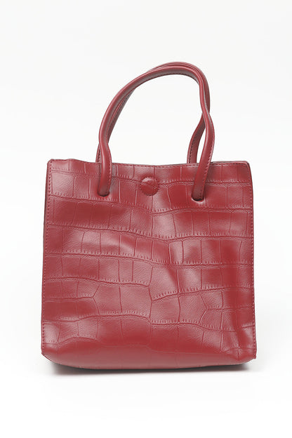 Nishat Linen - Wine Red Hand Bag-556682122-S22