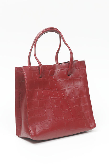 Nishat Linen - Wine Red Hand Bag-556682122-S22
