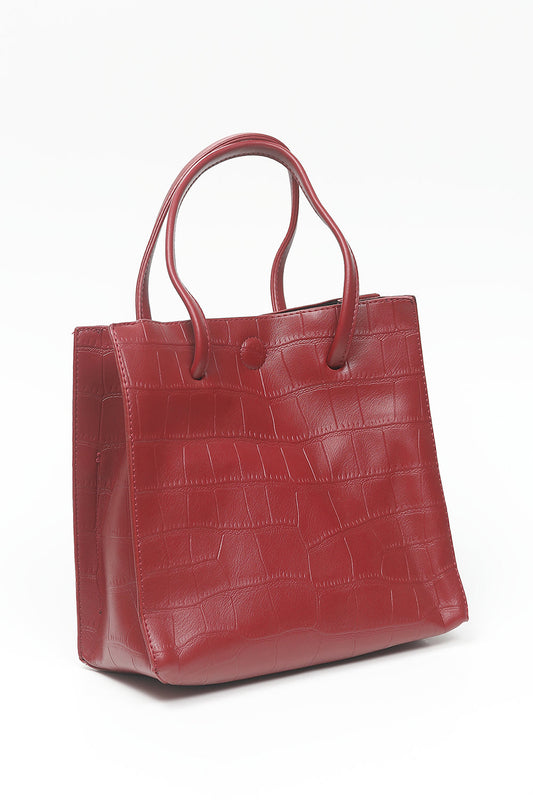 Nishat Linen - Wine Red Hand Bag-556682122-S22