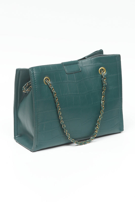 Nishat Linen - Green Hand Bag-556802104-S22