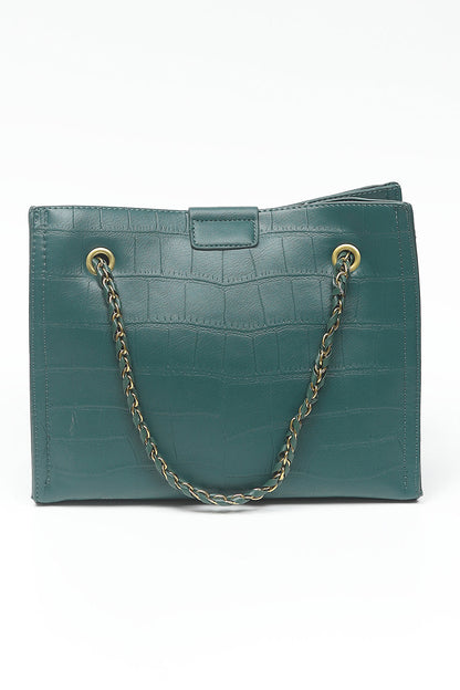 Nishat Linen - Green Hand Bag-556802104-S22