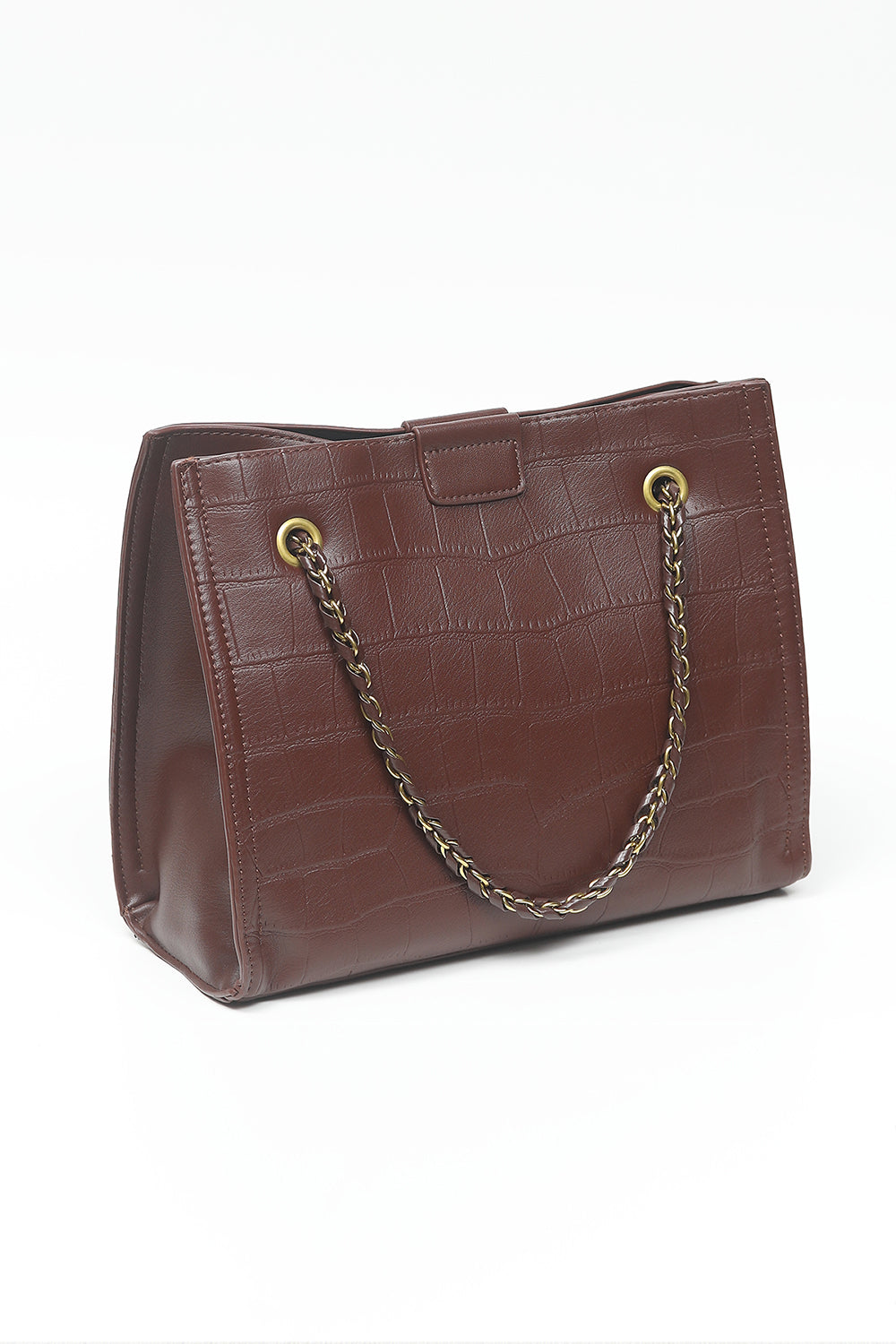 Nishat Linen - Coffee Hand Bag-556802117-S22
