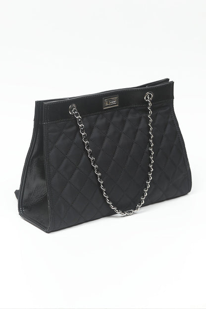 Nishat Linen - Black Hand Bag-556812103-S22