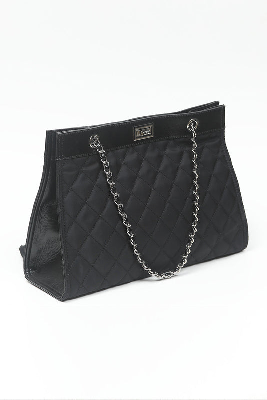 Nishat Linen - Black Hand Bag-556812103-S22