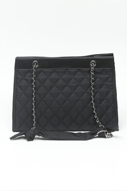 Nishat Linen - Black Hand Bag-556812103-S22