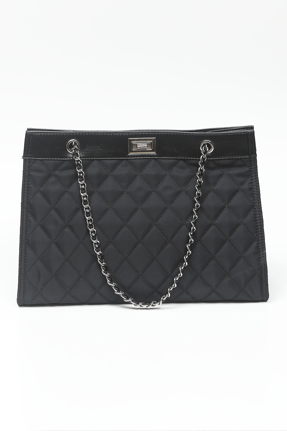 Nishat Linen - Black Hand Bag-556812103-S22