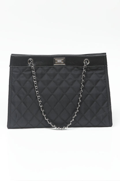 Nishat Linen - Black Hand Bag-556812103-S22