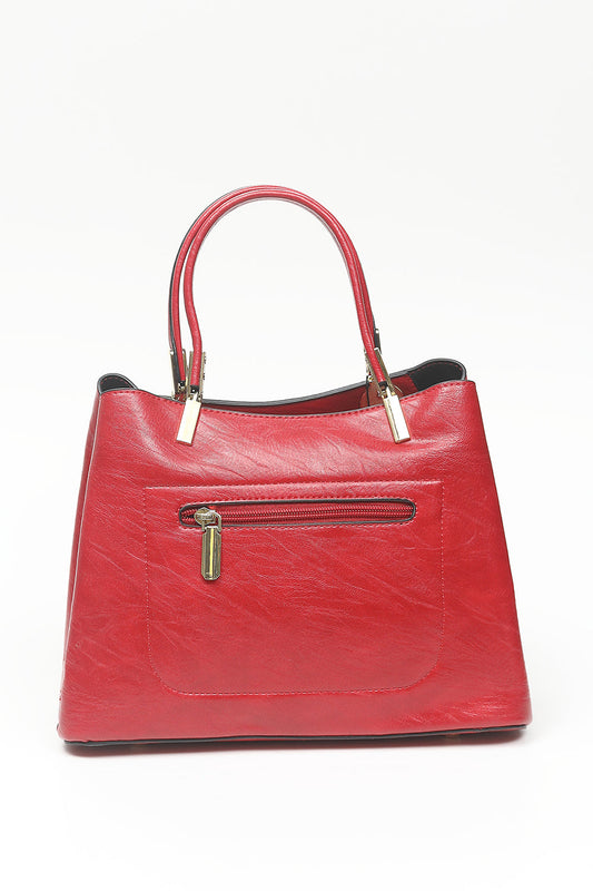 Nishat Linen - Red Hand Bag-556872101-S22