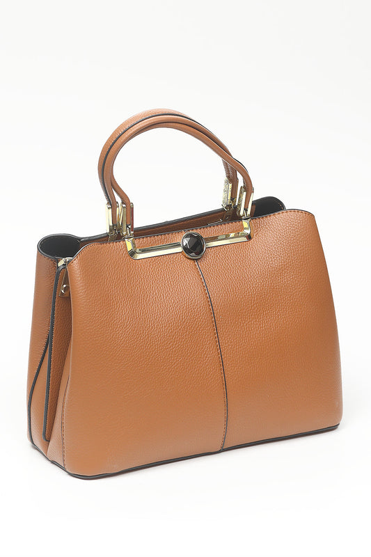 Nishat Linen - Brown Hand Bag-556882113-S22