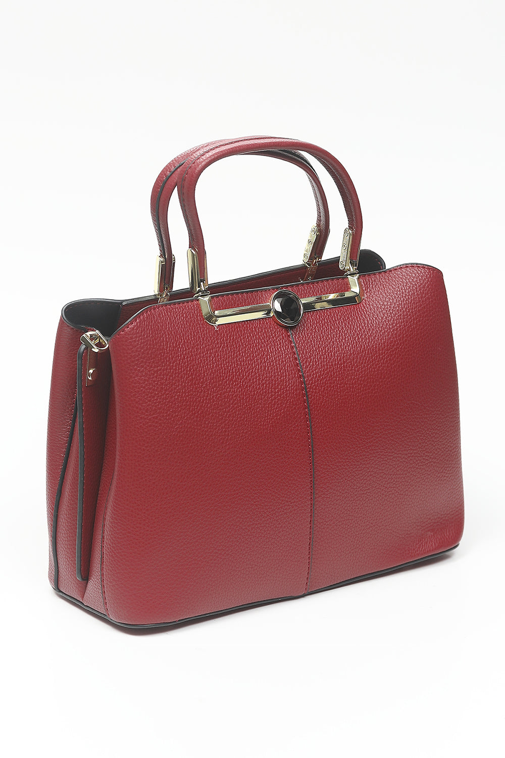Nishat Linen - Maroon Hand Bag-556882122-S22