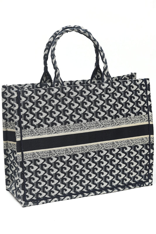 Nishat Linen - Navy Hand Bag-556992121-S22