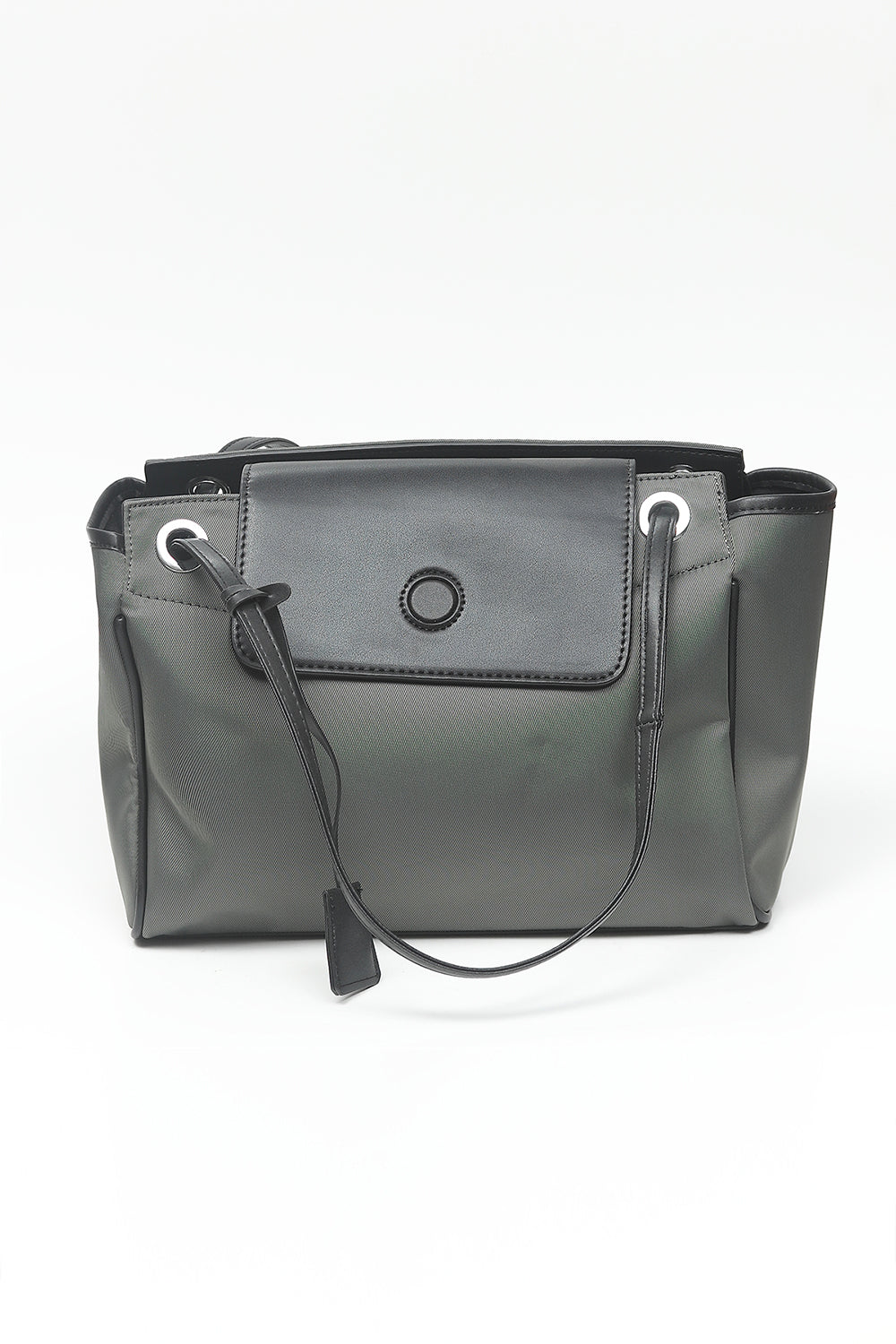 Nishat Linen - Grey Green Hand Bag-557032111-S22