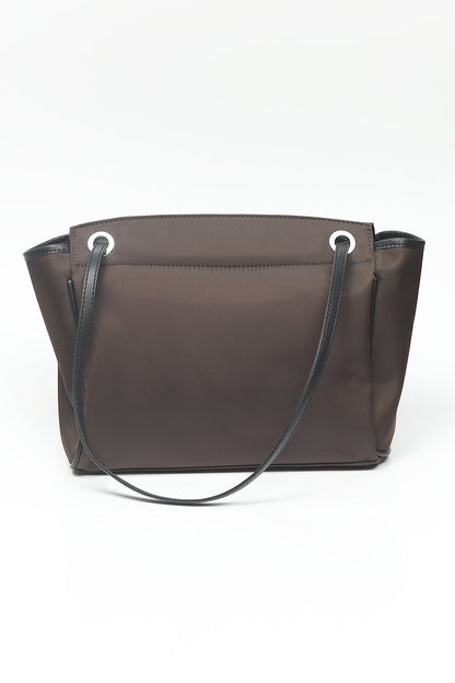 Nishat Linen - Dark Coffee Hand Bag-557032117-S22