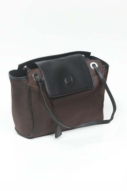 Nishat Linen - Dark Coffee Hand Bag-557032117-S22