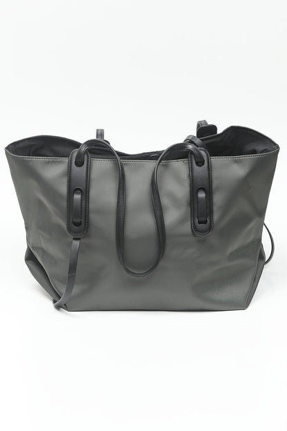 Nishat Linen - Grey Green Hand Bag-557042111-S22