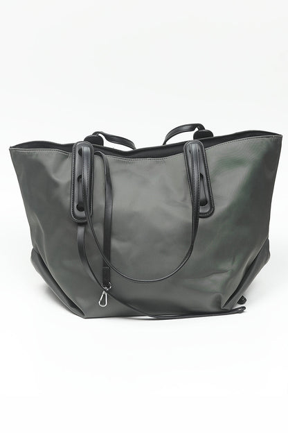 Nishat Linen - Grey Green Hand Bag-557042111-S22
