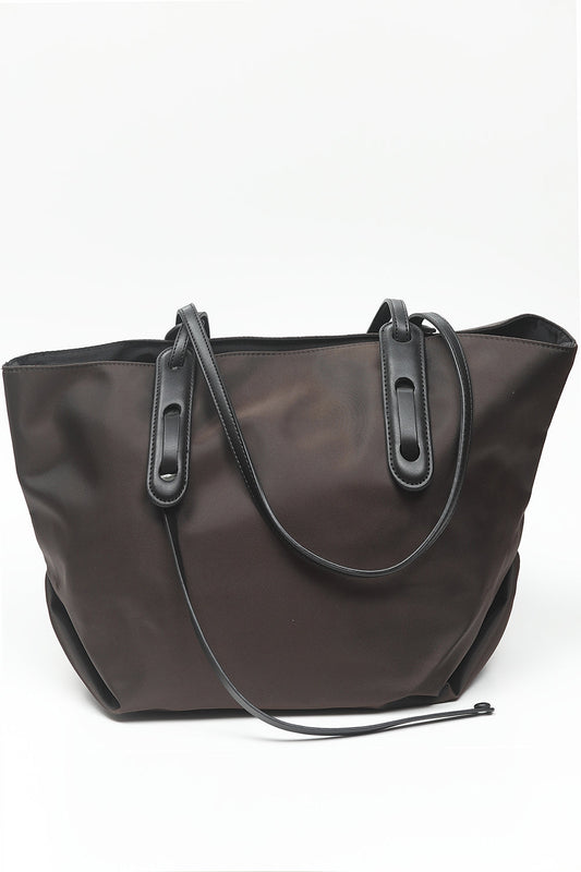Nishat Linen - Dark Coffee Hand Bag-557042117-S22