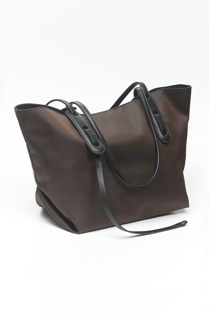 Nishat Linen - Dark Coffee Hand Bag-557042117-S22