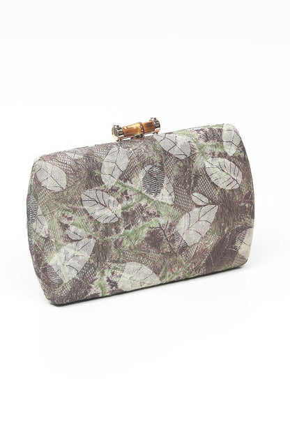 Nishat Linen - Coffee Clutch-557372117-S22