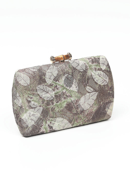Nishat Linen - Coffee Clutch-557372117-S22