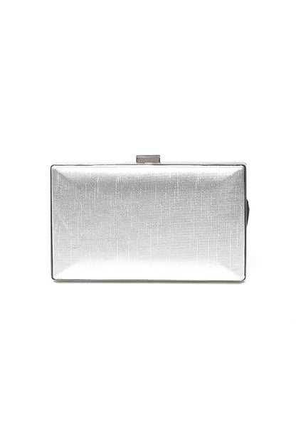 Nishat Linen - Silver Clutch-557502120-S22