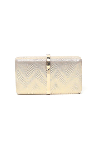 Nishat Linen - Gold Clutch-557552119-S22