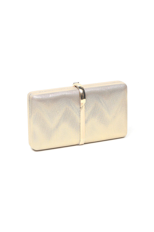 Nishat Linen - Gold Clutch-557552119-S22