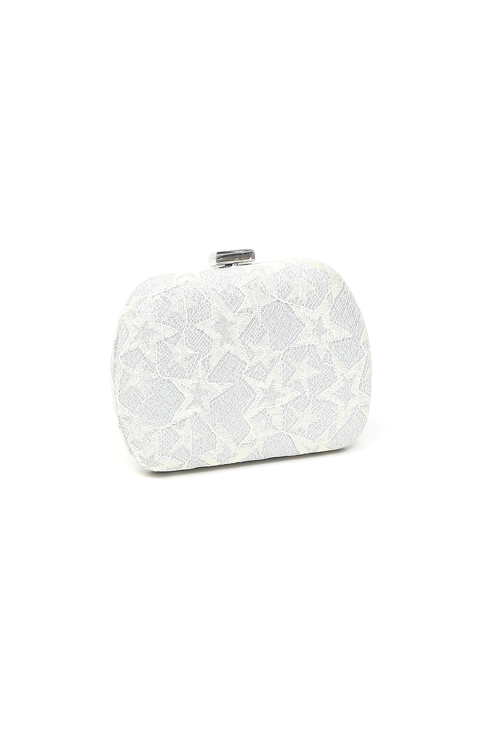 Nishat Linen - Silver Clutch-557562120-S22