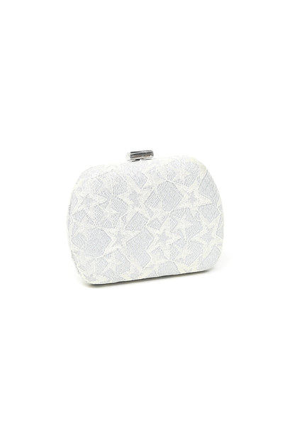 Nishat Linen - Silver Clutch-557562120-S22