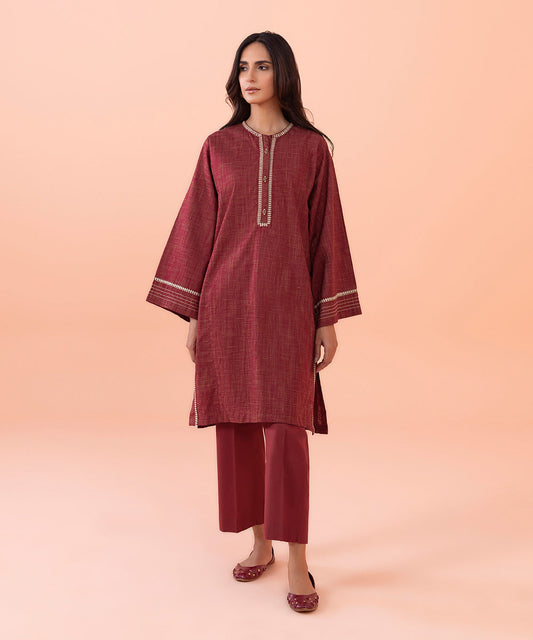 Sapphire - 2 Piece - Embroidered Cotton Suit