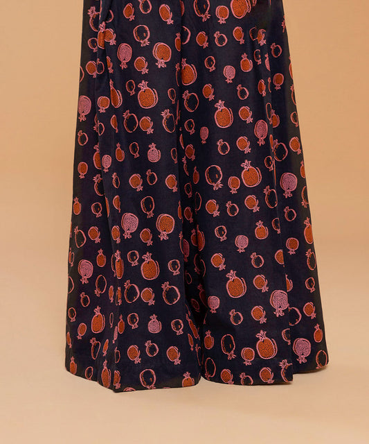 Sapphire - Dyed Jacquard Palazzos
