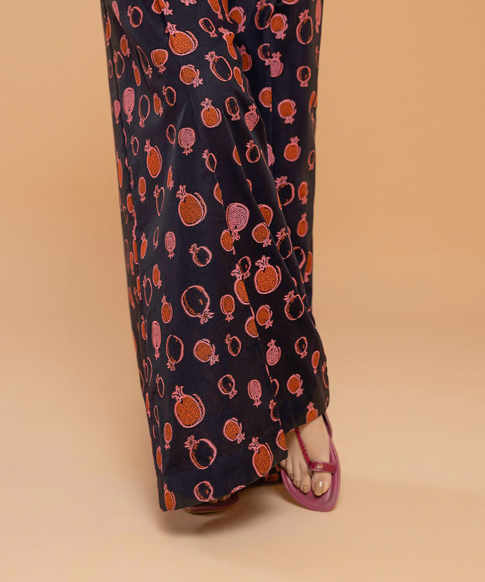 Sapphire - Dyed Jacquard Palazzos