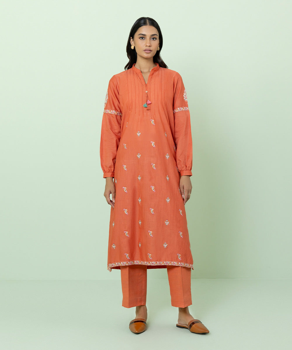 Sapphire - Embroidered Recycled Cotton Shirt