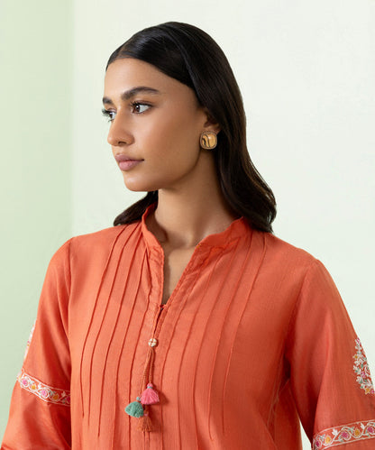 Sapphire - Embroidered Recycled Cotton Shirt