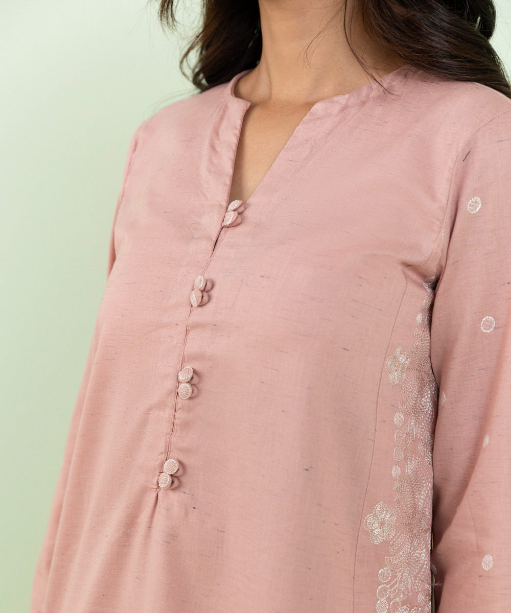 Sapphire - Embroidered Recycled Cotton Shirt