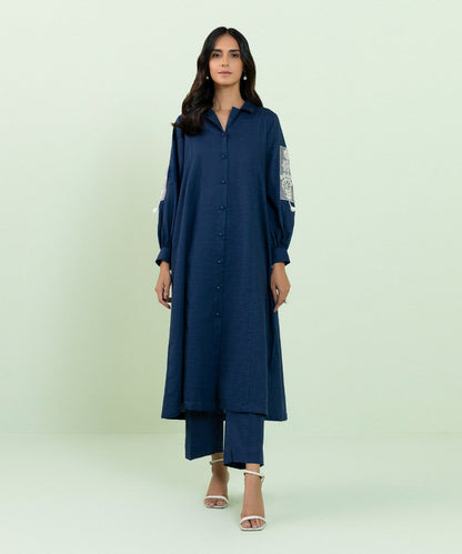 Sapphire - Embroidered Recycled Cotton Shirt