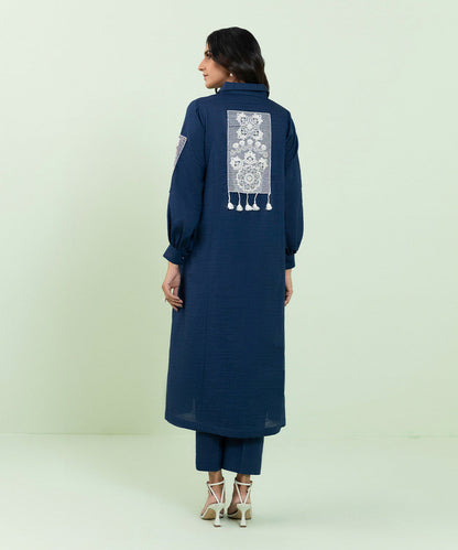 Sapphire - Embroidered Recycled Cotton Shirt
