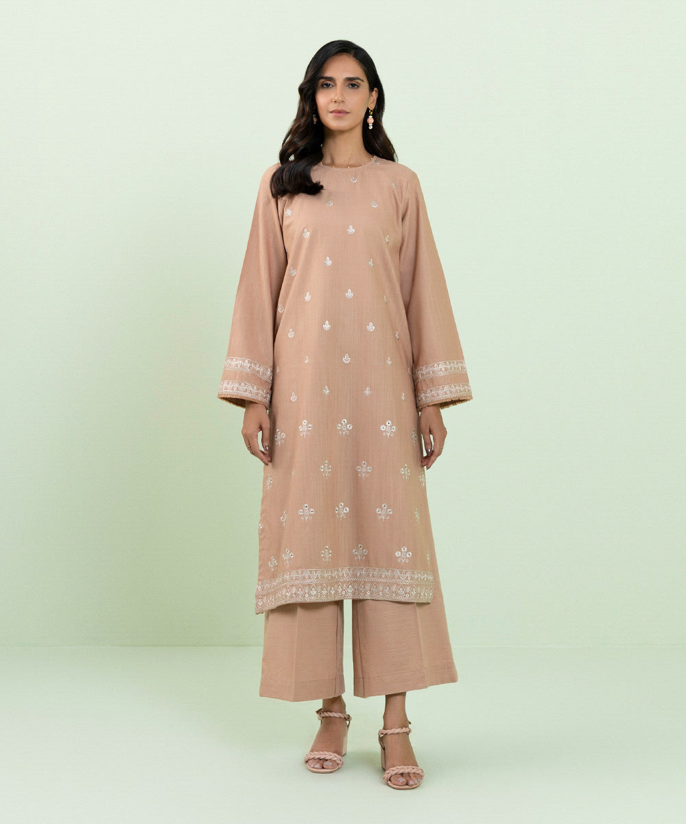 Sapphire - Embroidered Khaddar Shirt