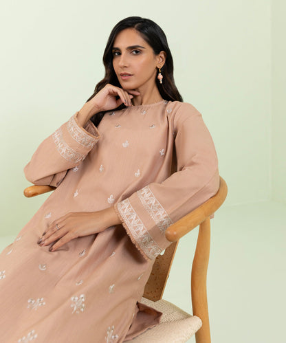 Sapphire - Embroidered Khaddar Shirt