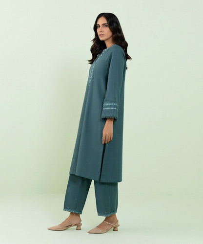 Sapphire - Embroidered Khaddar Shirt