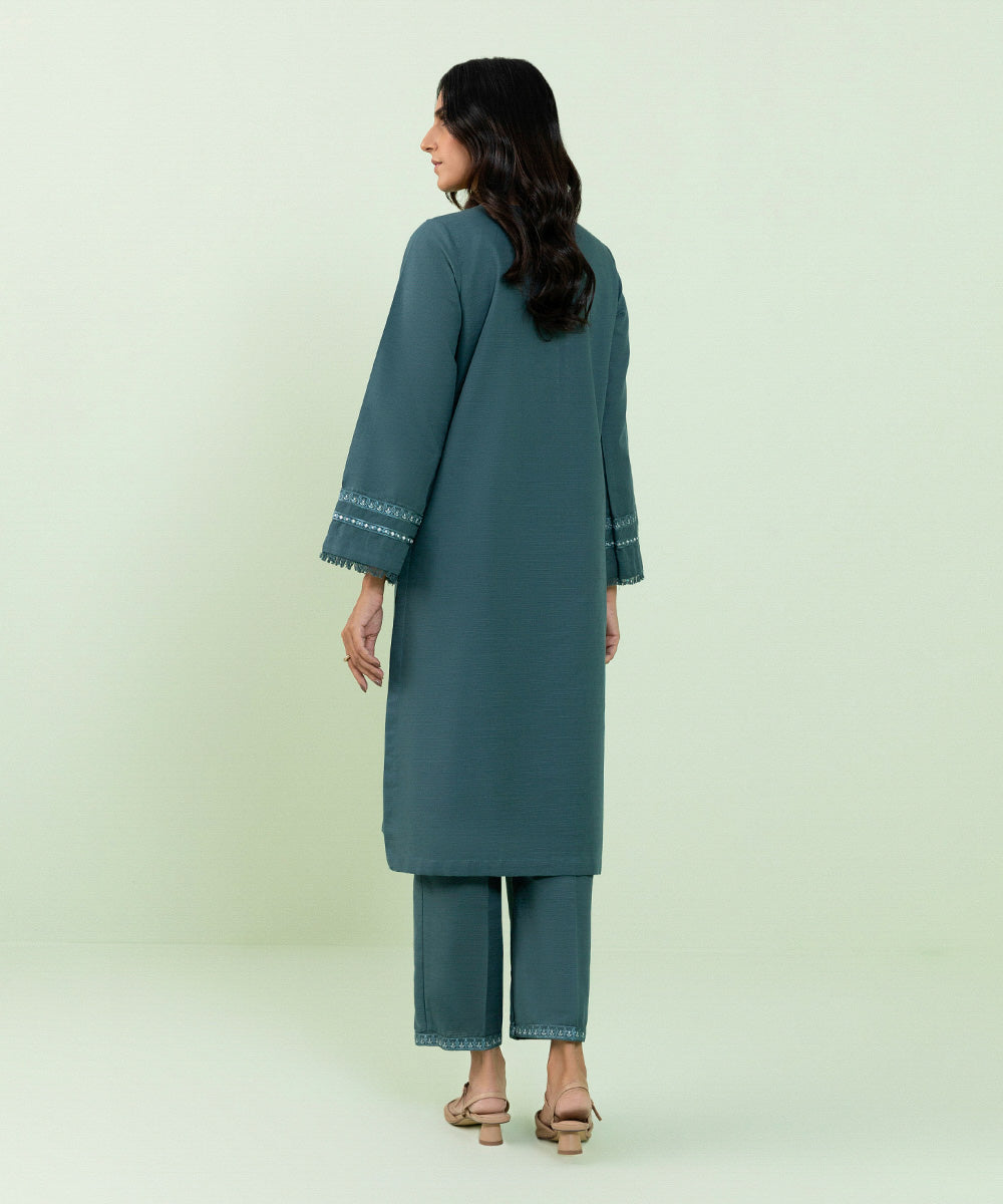 Sapphire - Embroidered Khaddar Shirt