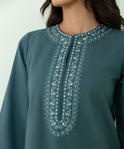 Sapphire - Embroidered Khaddar Shirt