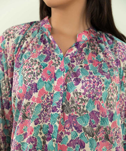 Sapphire - 2 Piece - Printed Silk Suit