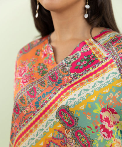 Sapphire - 2 Piece - Printed Silk Suit