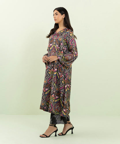 Sapphire - 2 Piece - Printed Silk Suit
