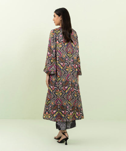 Sapphire - 2 Piece - Printed Silk Suit