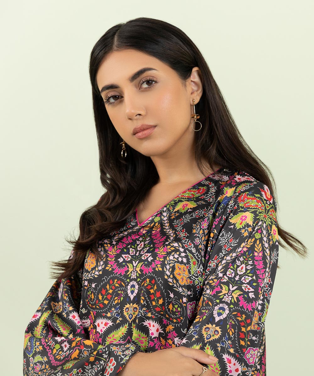 Sapphire - 2 Piece - Printed Silk Suit