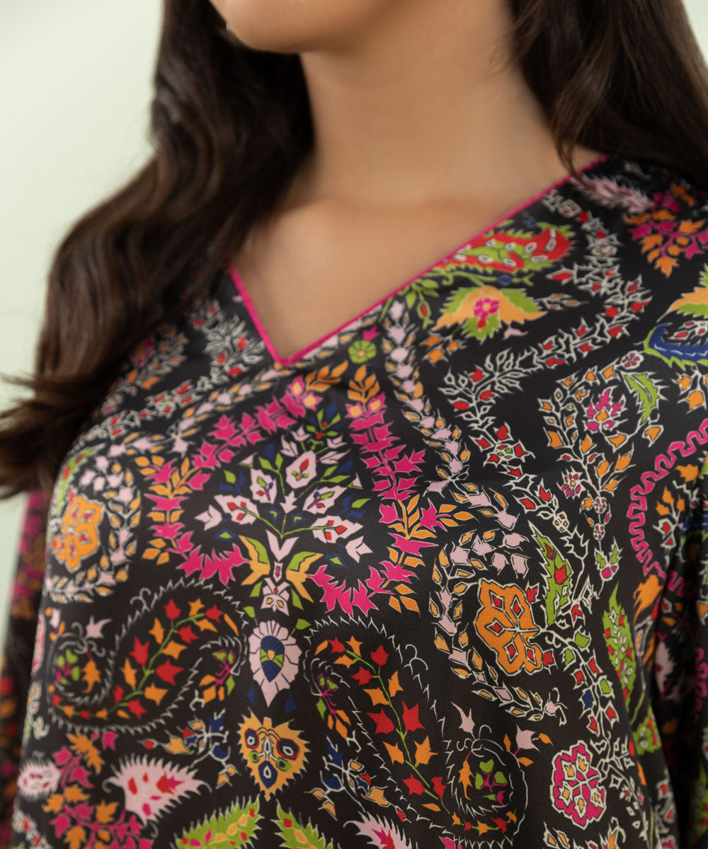 Sapphire - 2 Piece - Printed Silk Suit