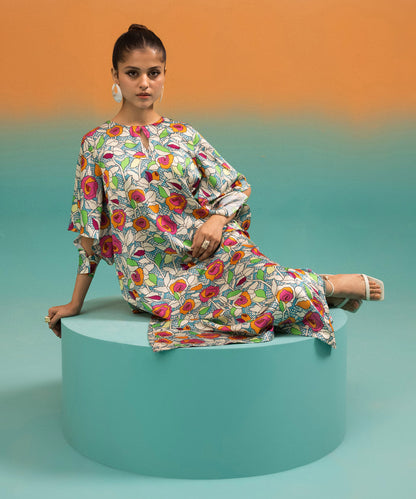 Sapphire - 2 Piece - Printed Silk Suit